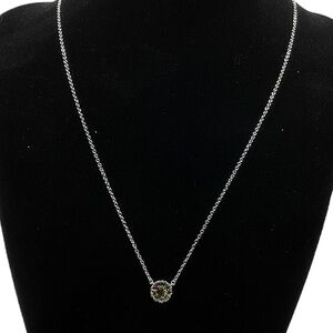 Yalong crown necklace with yellow stone NIB